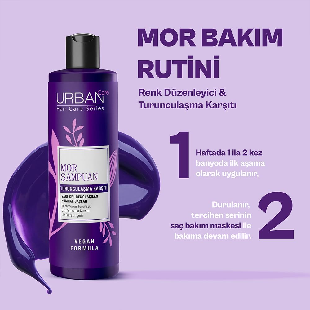 Urban Care Turunculaşma Karşıtı Mor Saç Bakım Şampuanı-250 ml-Sülfatlı