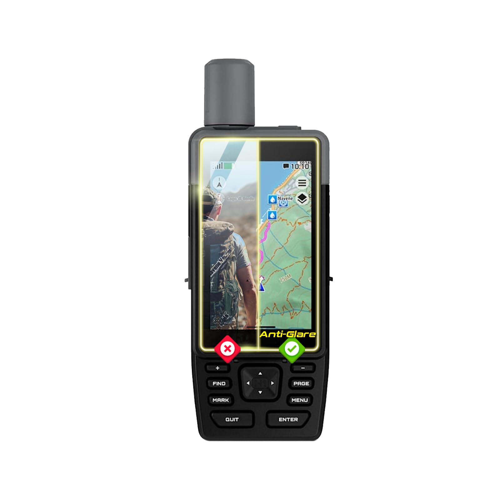 Garmin® GPSMAP H1 GPS için IPG Anti-Glare Parlama Önleyici Mat Ekran Koruyucu (2 Adet)