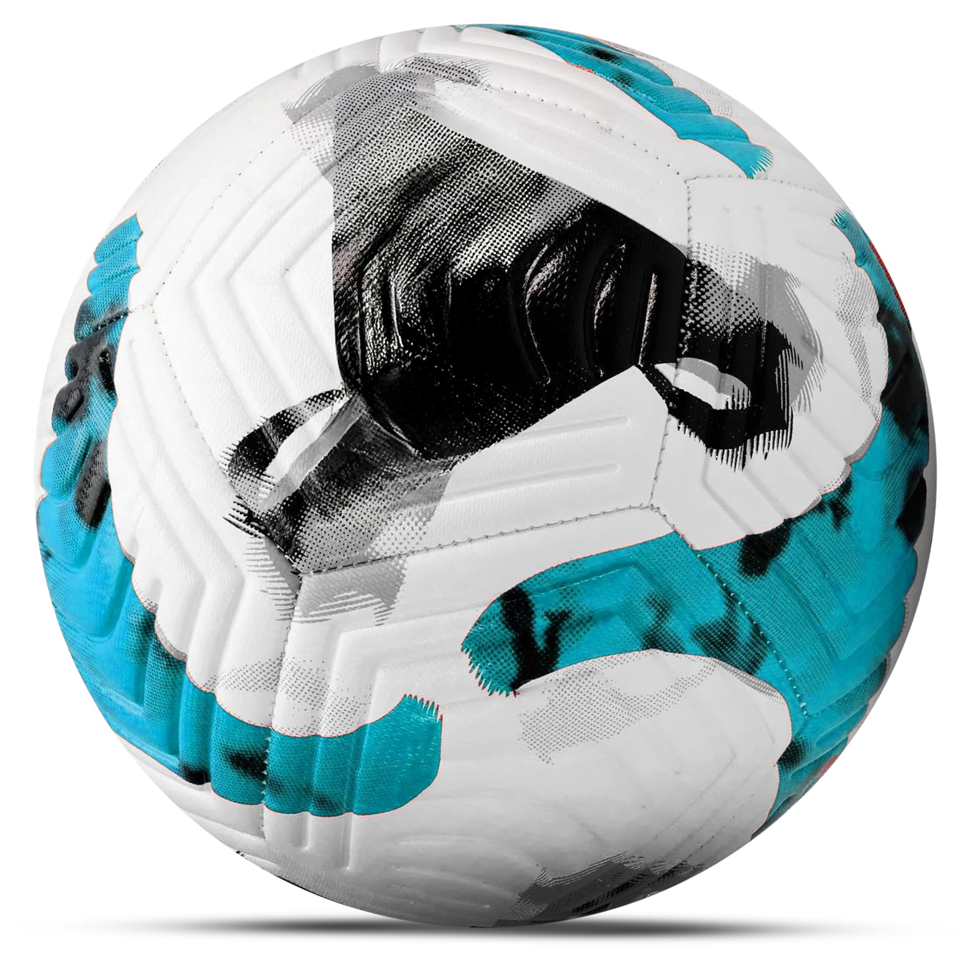 Hsport Süperlig 2026 Futbol Topu Halı Saha Çim ve Beton Zemin Uyumlu TPU Süperfiber Kaplama Dayanıklı Dikişli EVA Destekli Profesyonel No:5 Maç Topu (Mavi)