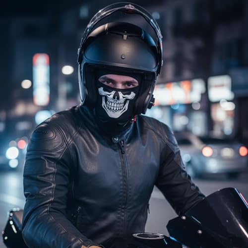 Maksimum Koruma Kışlık Balaklava Maske | Rüzgar & Soğuk Geçirmez Termal Kayak Motorcu, Outdoor Snowboard Bisiklet ve Spor Maskesi | Esnek Nefes Alan Unisex Kar Maskesi (Siyah, ONE SIZE)