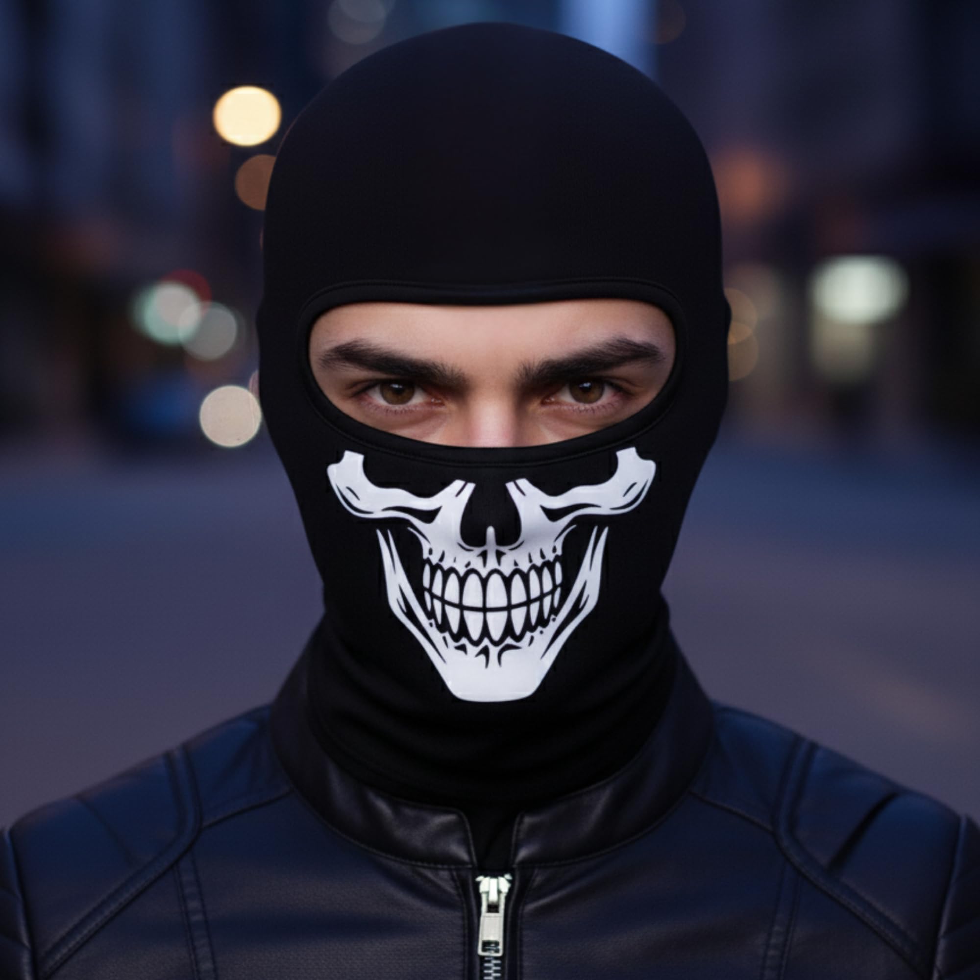 Maksimum Koruma Kışlık Balaklava Maske | Rüzgar & Soğuk Geçirmez Termal Kayak Motorcu, Outdoor Snowboard Bisiklet ve Spor Maskesi | Esnek Nefes Alan Unisex Kar Maskesi (Siyah, ONE SIZE)