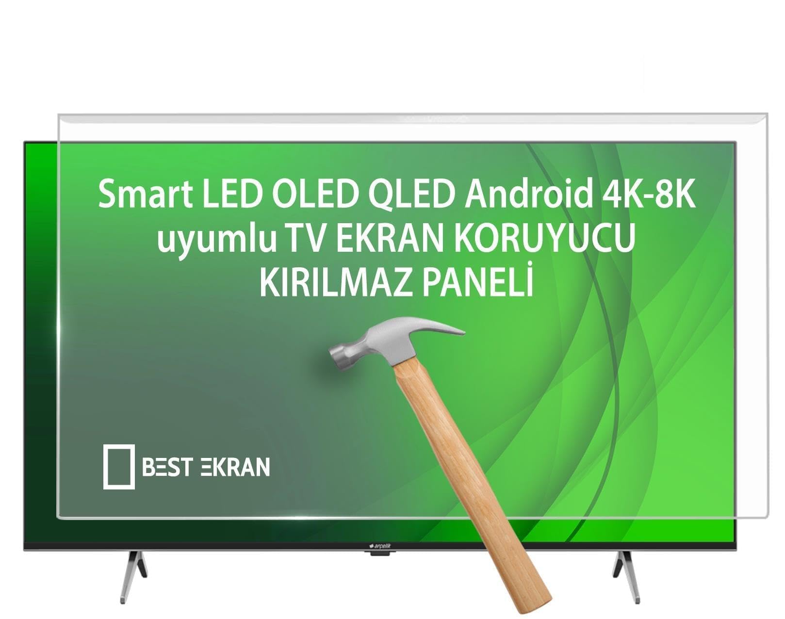 Grundig 55 GQ 750A Tv Ekran Koruyucu - Grundig 55" inç 139 cm Tv ekran Koruyucu