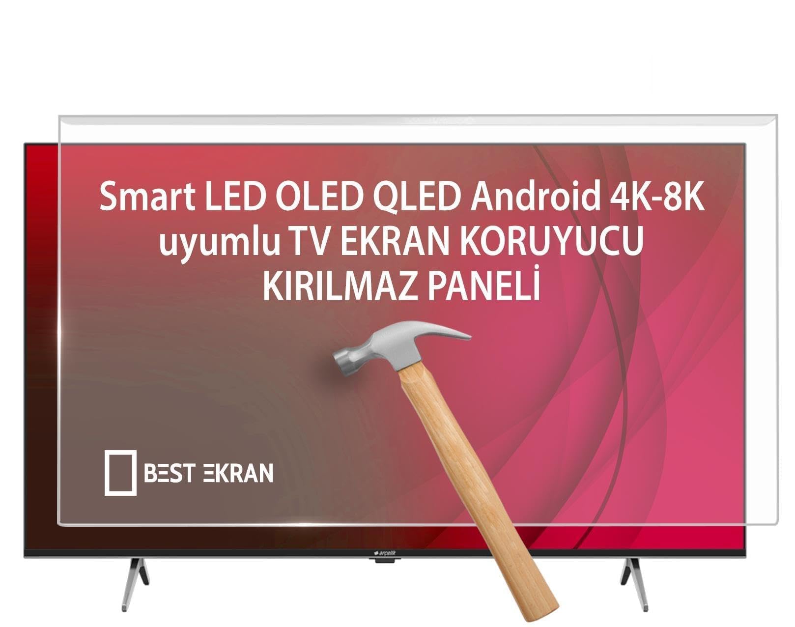 Grundig 65 GQ 750A TV EKRAN KORUYUCU - Grundig 65" inç 164 cm Tv Ekran Koruyucu