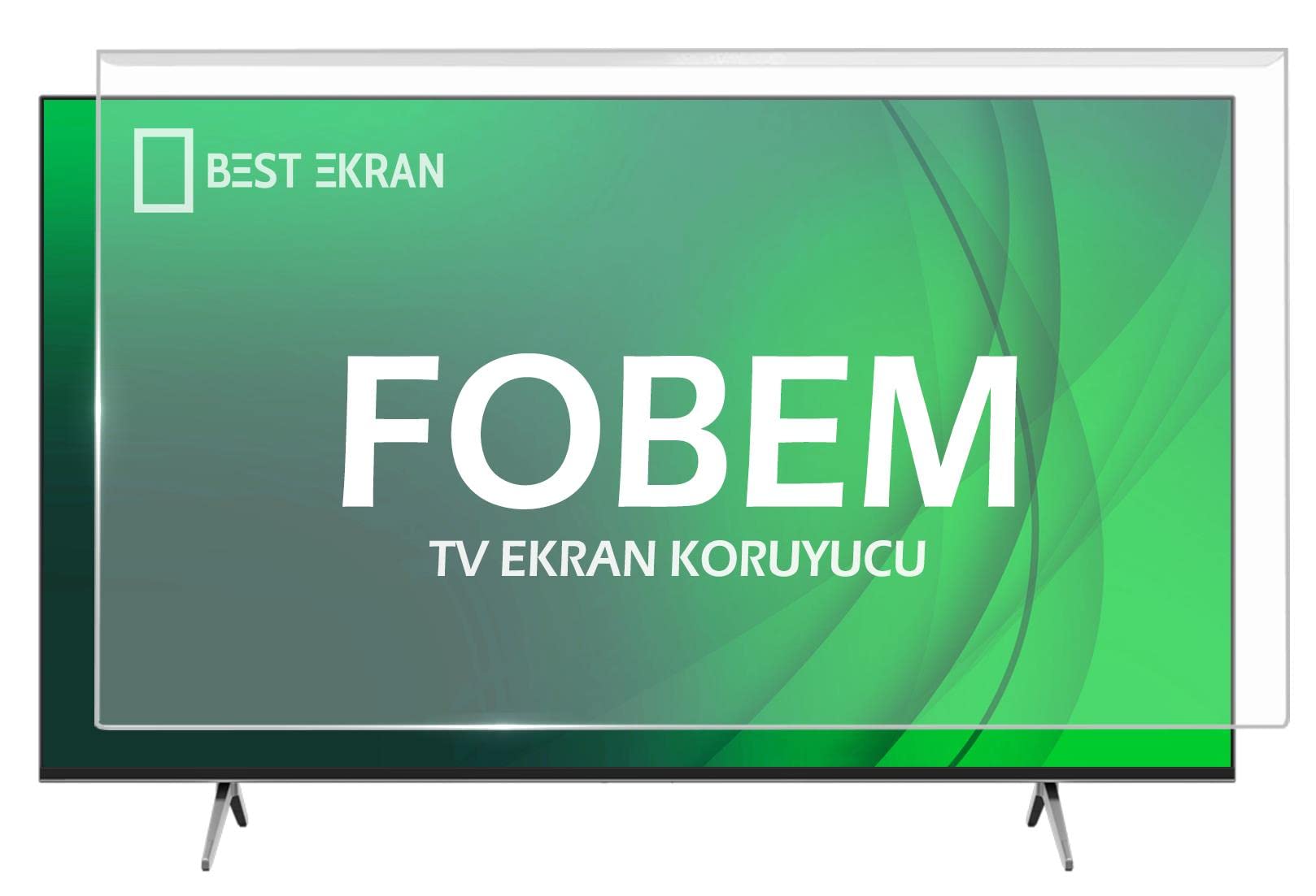 Fobem MT50EG8000QF Tv Ekran Koruyucu - Fobem 50" inç 126 ekran Qled Tv kırılmaz koruyucu
