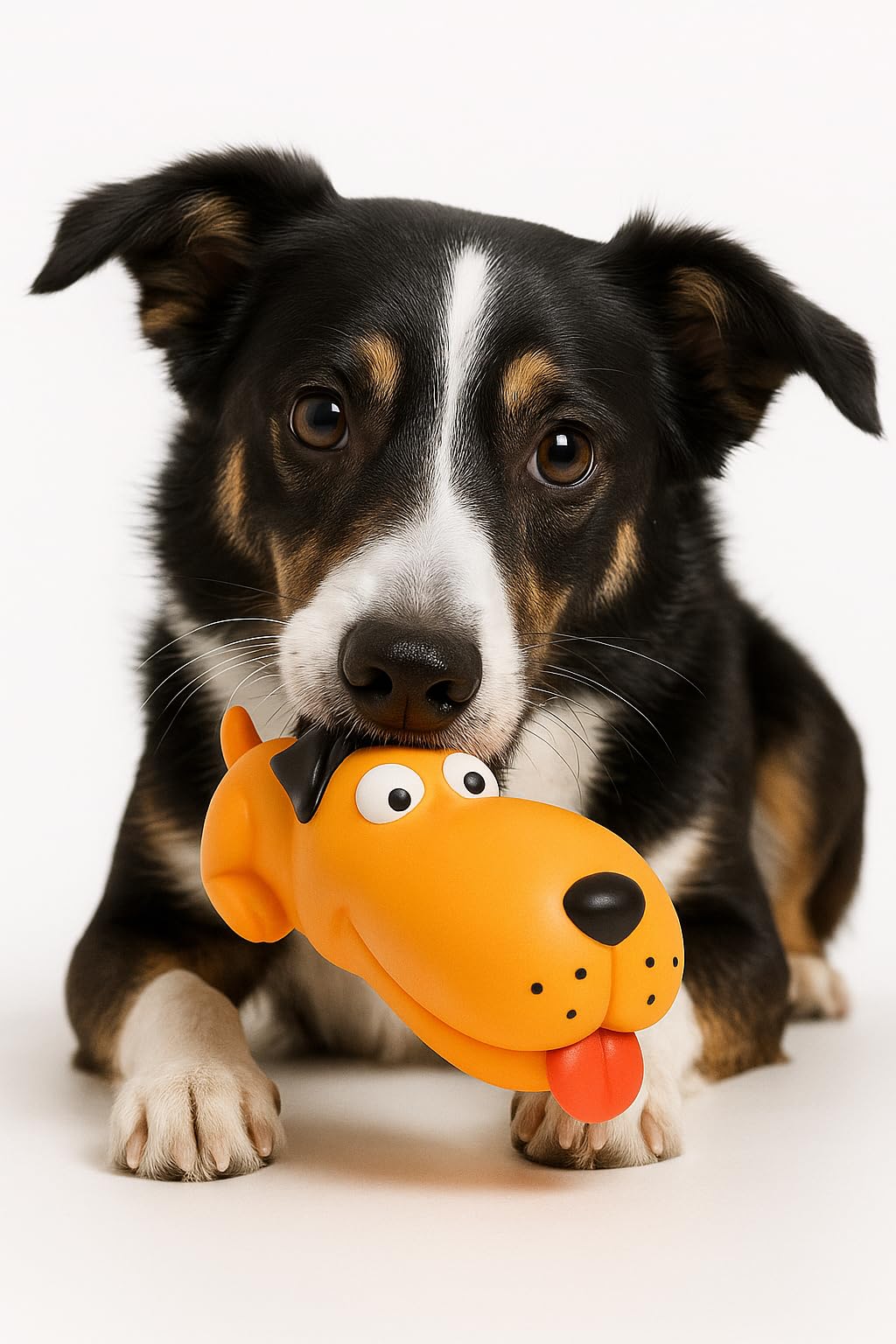 MADPET Köpek Oyuncağı – Sesli Uzun Köpek Modeli – Dayanıklı Çiğneme Oyuncağı – Köpekler İçin Sesli Plastik Oyuncak – Diş Sağlığına Destek – Küçük ve Büyük Irklar İçin Uygun