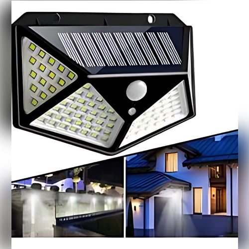 100 Led Dış Mekan Solar Aydınlatma Solar Lamba Hareket Sensörlü Güneş Enerjili Lamba