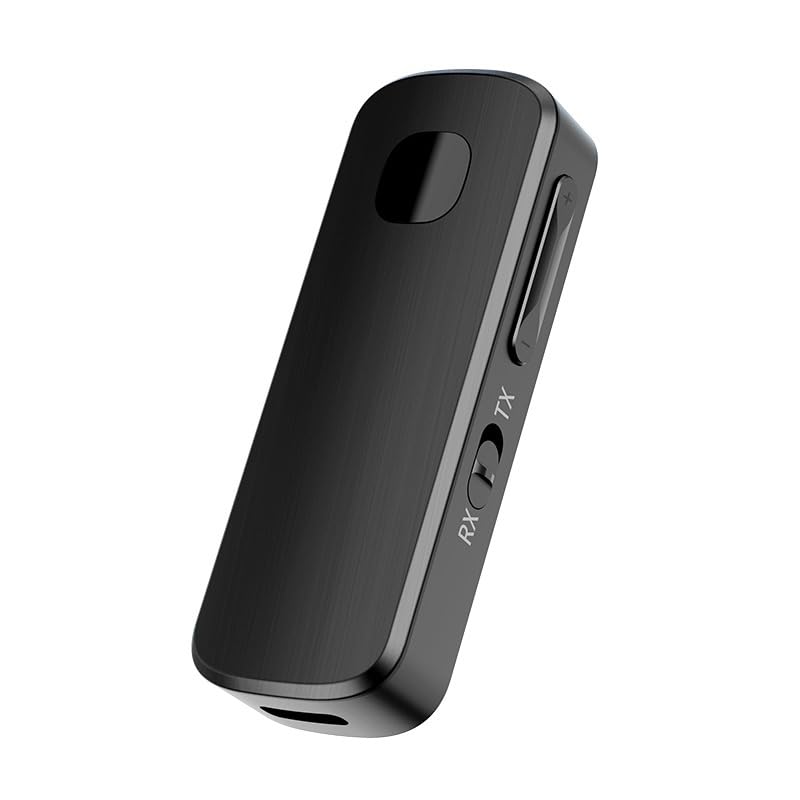 Coverzone Bluetooth 5.4 Kablosuz Ses Verici ve Alıcı M18 – TX RX AUX Adaptör, TV PC Araç Hoparlör iç