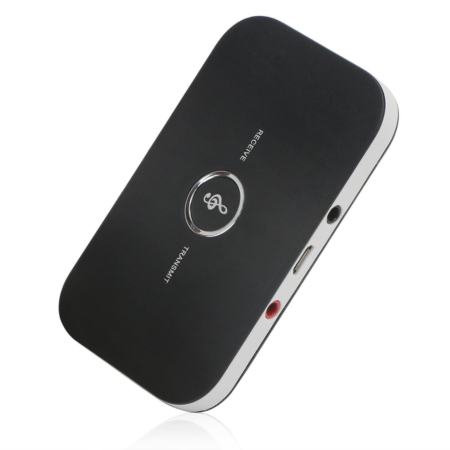 Coverzone Bluetooth 5.0 2-in-1 Ses Verici ve Alıcı Adaptör – TV PC Araç Hoparlör için Wireless Audio