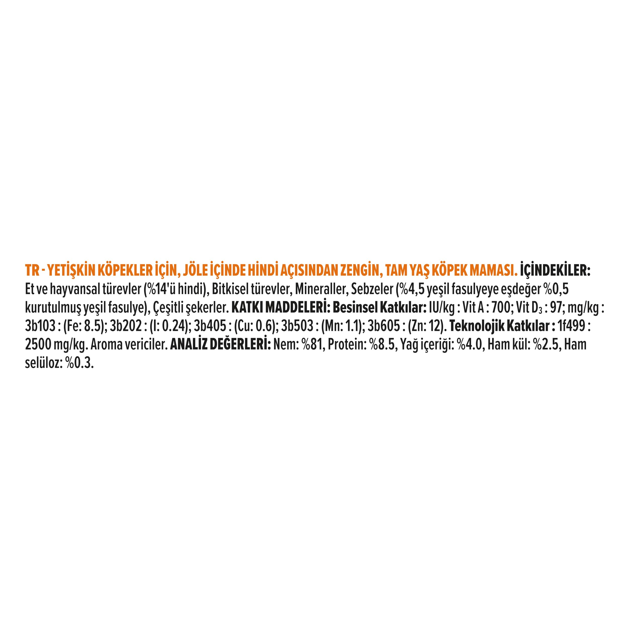 Pro Plan Yetişkin Köpekler İçin Hindili Konserve Yaş Mama 400 Gram