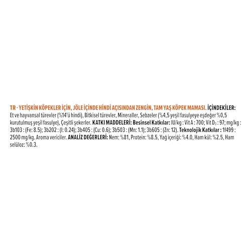 Pro Plan Yetişkin Köpekler İçin Hindili Konserve Yaş Mama 400 Gram