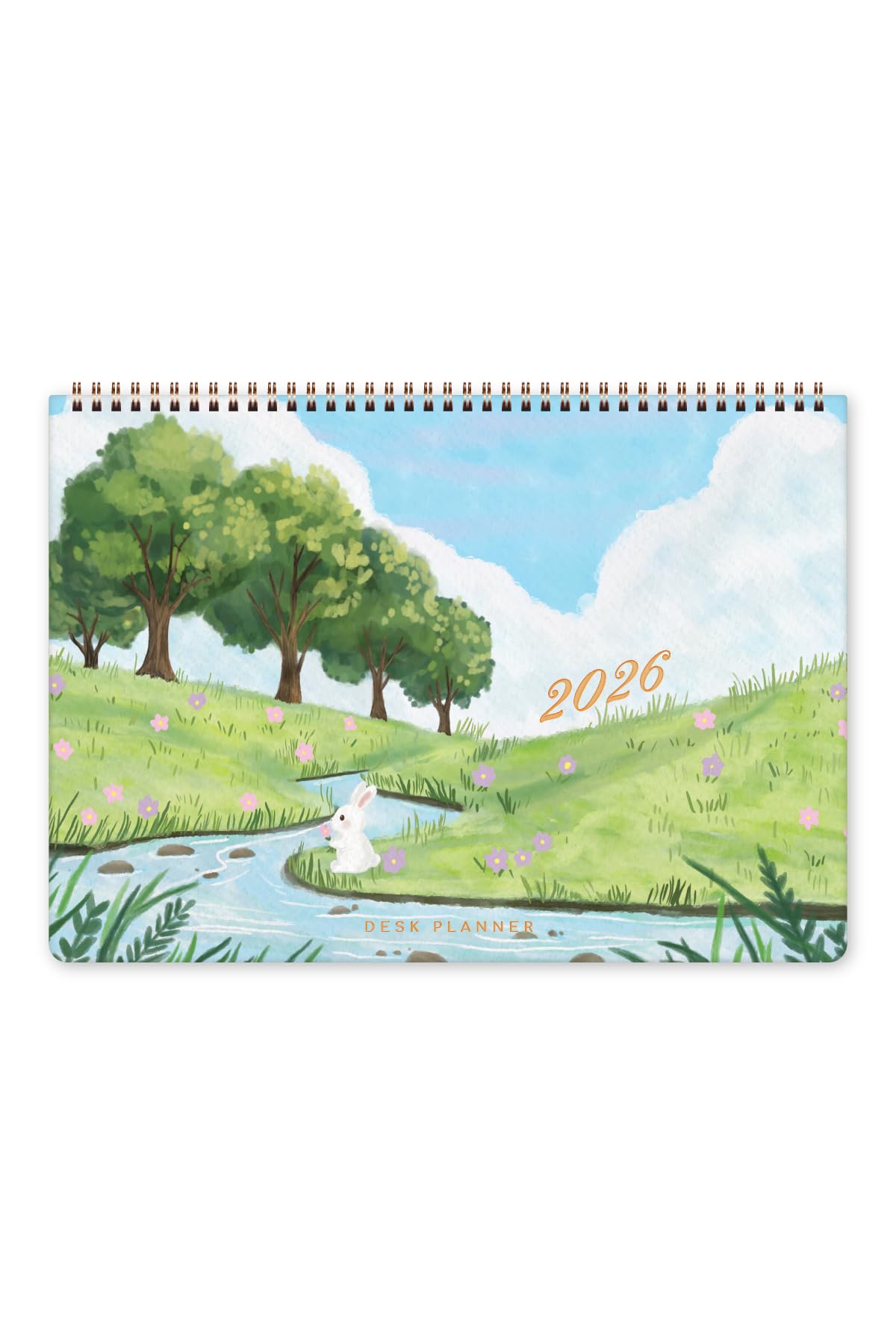 2026 Haftalık Spiralli Masaüstü Planlayıcı 24x34 cm - Desk Planner Manzara