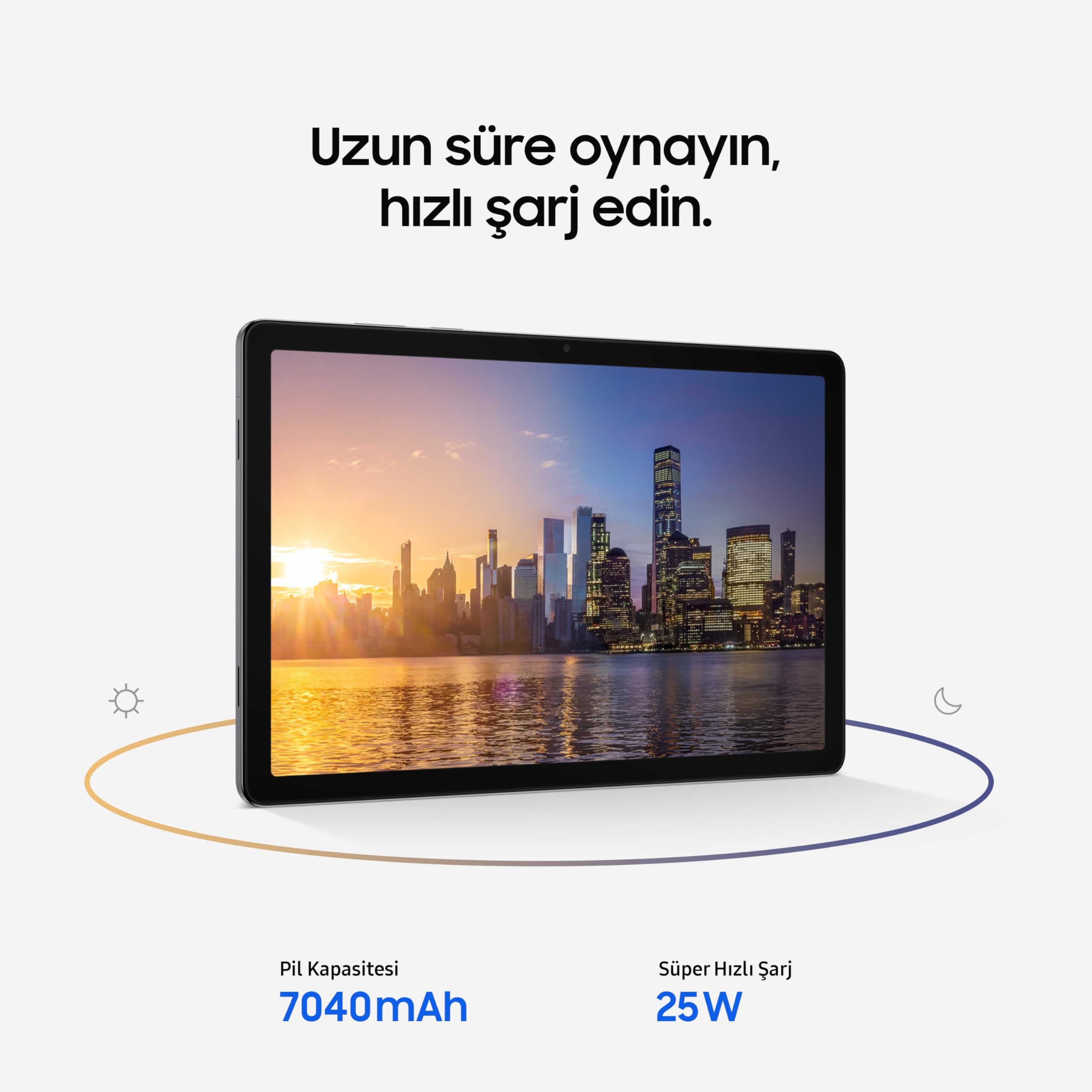 Samsung Galaxy Tab A11+, Android Tablet, Gri, WiFi Destekli, 6GB RAM, 128GB Depolama Alanı, 11 İnç (Samsung Türkiye Garantili)