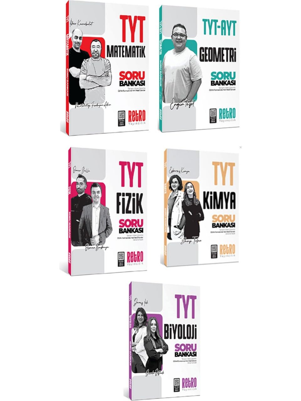 Retro Yayıncılık 2026 Model Tyt Sayısal Soru Bankası Seti Matematik Geometri Fizik Kimya Biyoloji Retro