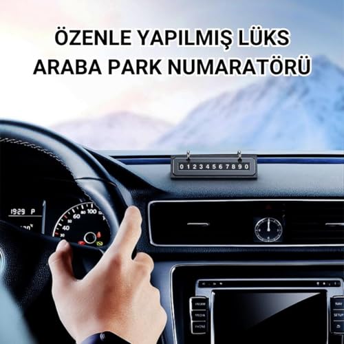 Coofbe Premıum Gizlenebilir Araç Park Telefon Numaratörü Geçici Park Numaratör Plakalık Araç Geçici Park için Telefon Numaratörü