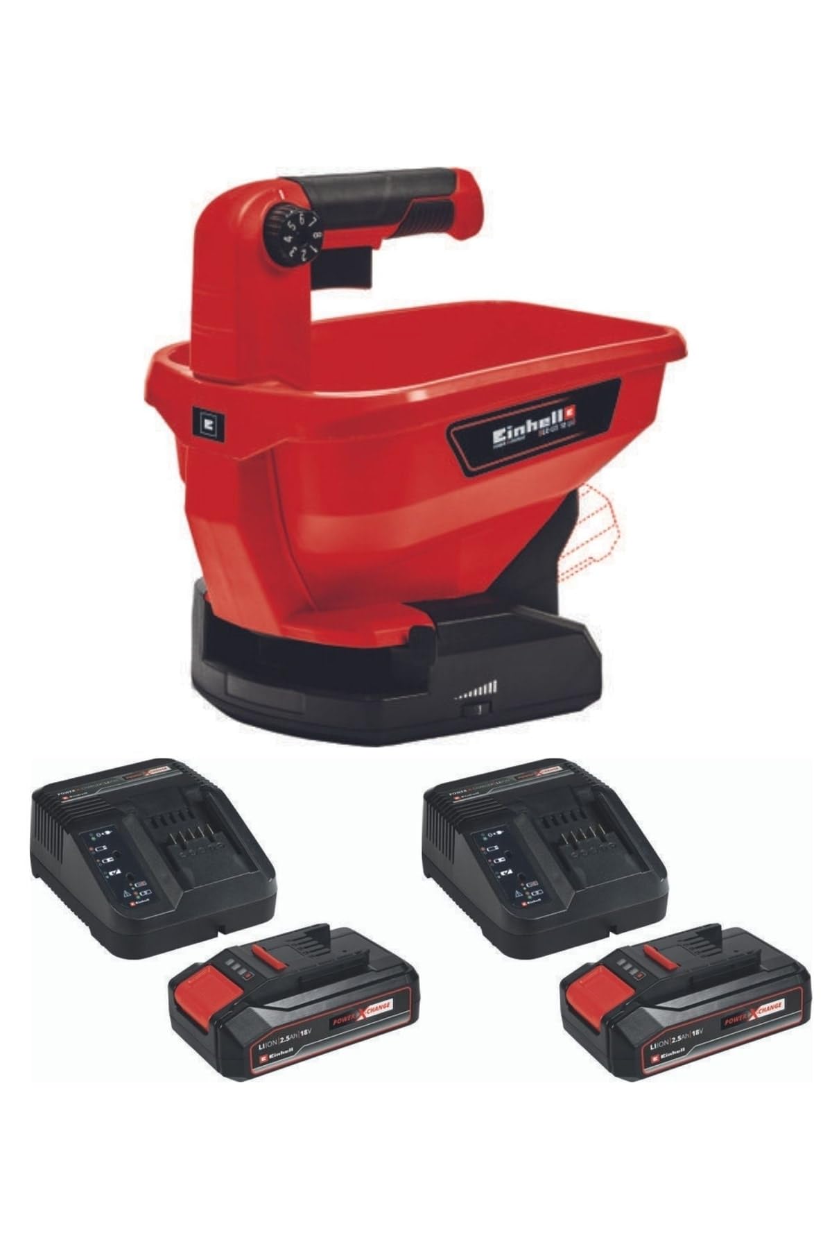 Einhell Ge-Us 18 Li 2X2.5Ah Akülü Çim Tohumu Gübre Tuz Serpme Makinesi