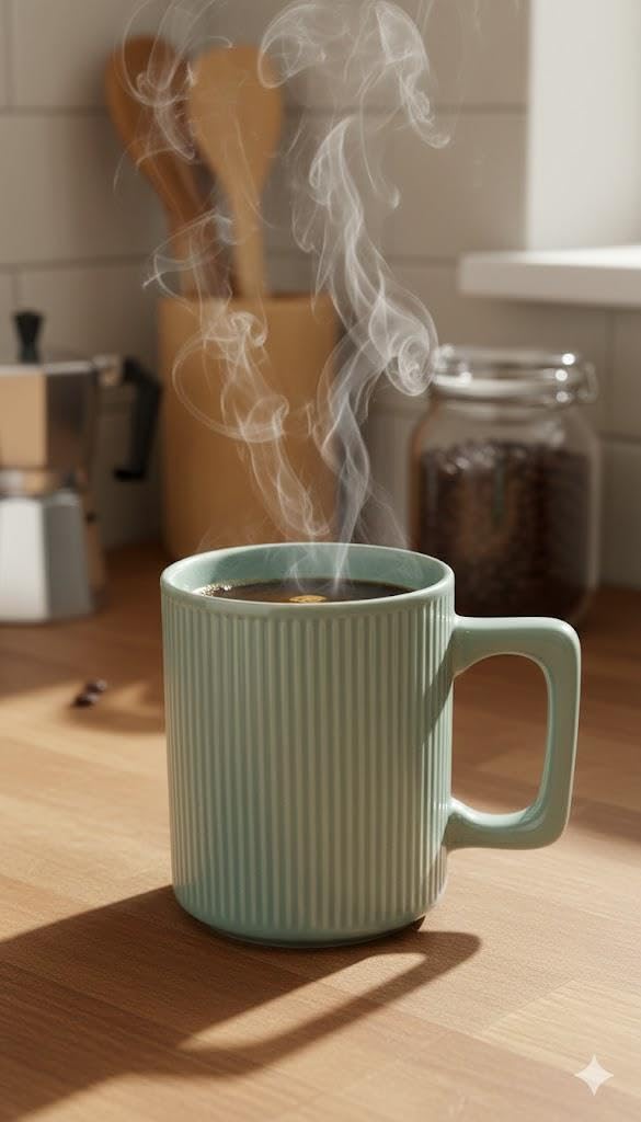 Su Yeşili Kahve Kupası Orta Boy Çay Kahve Keyfi