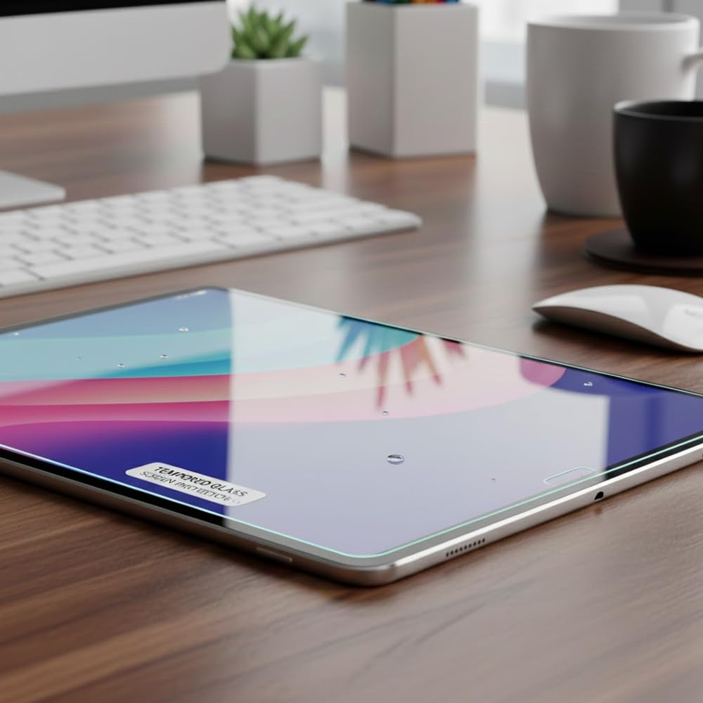 Coverzone Samsung Galaxy Tab S9 Fe / S10 FE / S10 Lite İle Uyumlu Tablet Temperli Cam Ekran Koruyucu Kırılmaz Cam Koruma TBK-01
