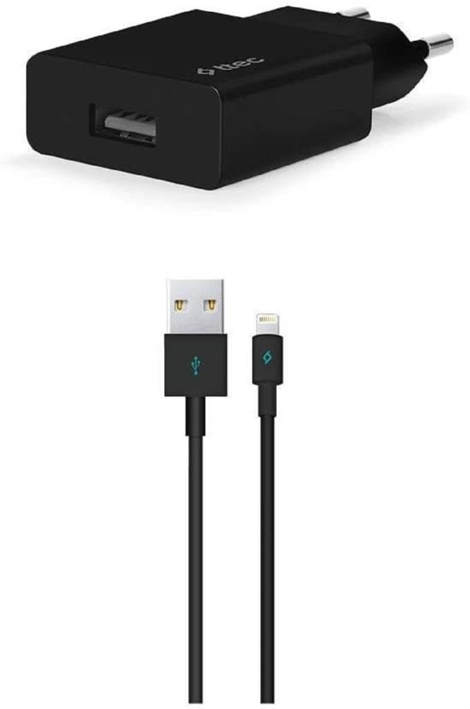 Ttec AkıllıŞarjCihazı Seyahat Şarj Aleti 2.1A + Lightning ile Uyumlu Kablo Siyah - 2SCS20LS