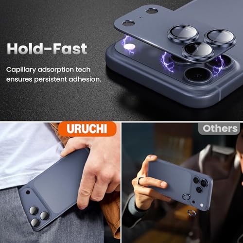 iPhone 17 Pro için Tasarlanmış Kamera Lens Koruyucu, [1:1 Mükemmel Uyum] Tam Kapsamlı Mat Metal Temp