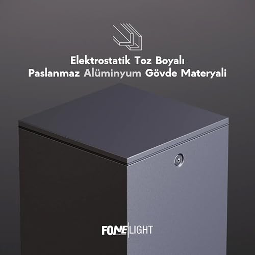 Vilorita 75 cm Alüminyum Bahçe Aydınlatması Bollard – Pleksi Difüzörlü Modern Yürüyüş Yolu Lambası, 3000K Işık Sıcaklığı, Elektrostatik Toz Boyalı Dış Mekan Aydınlatma Direği