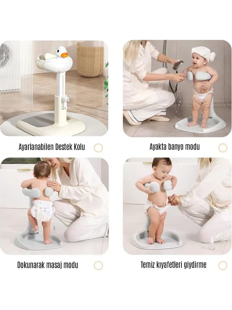 ROBO Bebek Yıkama Yardımcısı, Gri