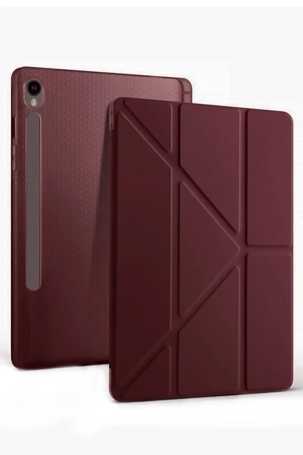 Samsung Galaxy Tab S10 FE Plus 13.1 İle Uyumlu Kalemlikli Mars Tablet Kılıfı (mürdüm)