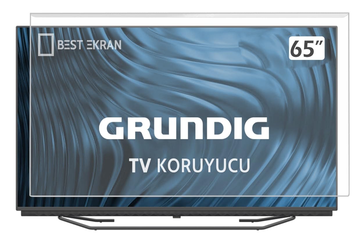 Grundig 65 GQ 800A TV EKRAN KORUYUCU - Grundig 65" inç Qled 164 cm Tv Ekran Koruyucu 65GQ800A