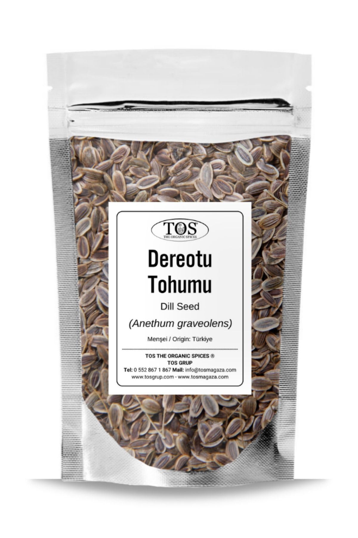 TOS The Organic Spices Dereotu Tohumu 100 gr (1. KALİTE) Anethum Graveolens/Dill Seed, TOS3977