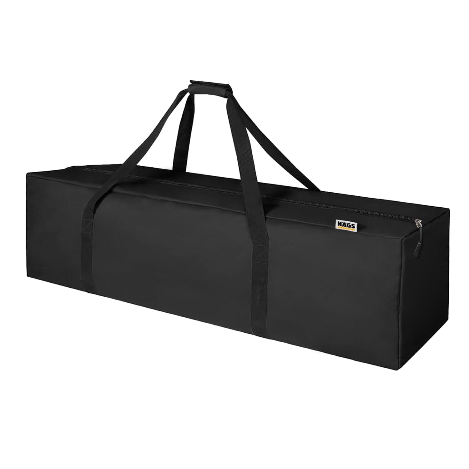 Haegs Taşıma Çantası, Uzun Kare Çok Amaçlı Fermuarlı Dayanıklı Seyahat Spor, Kamp Malzemeleri Saklama Çantası, Hurç, Valiz, 135L (135 x 33 x 33 cm) - Siyah