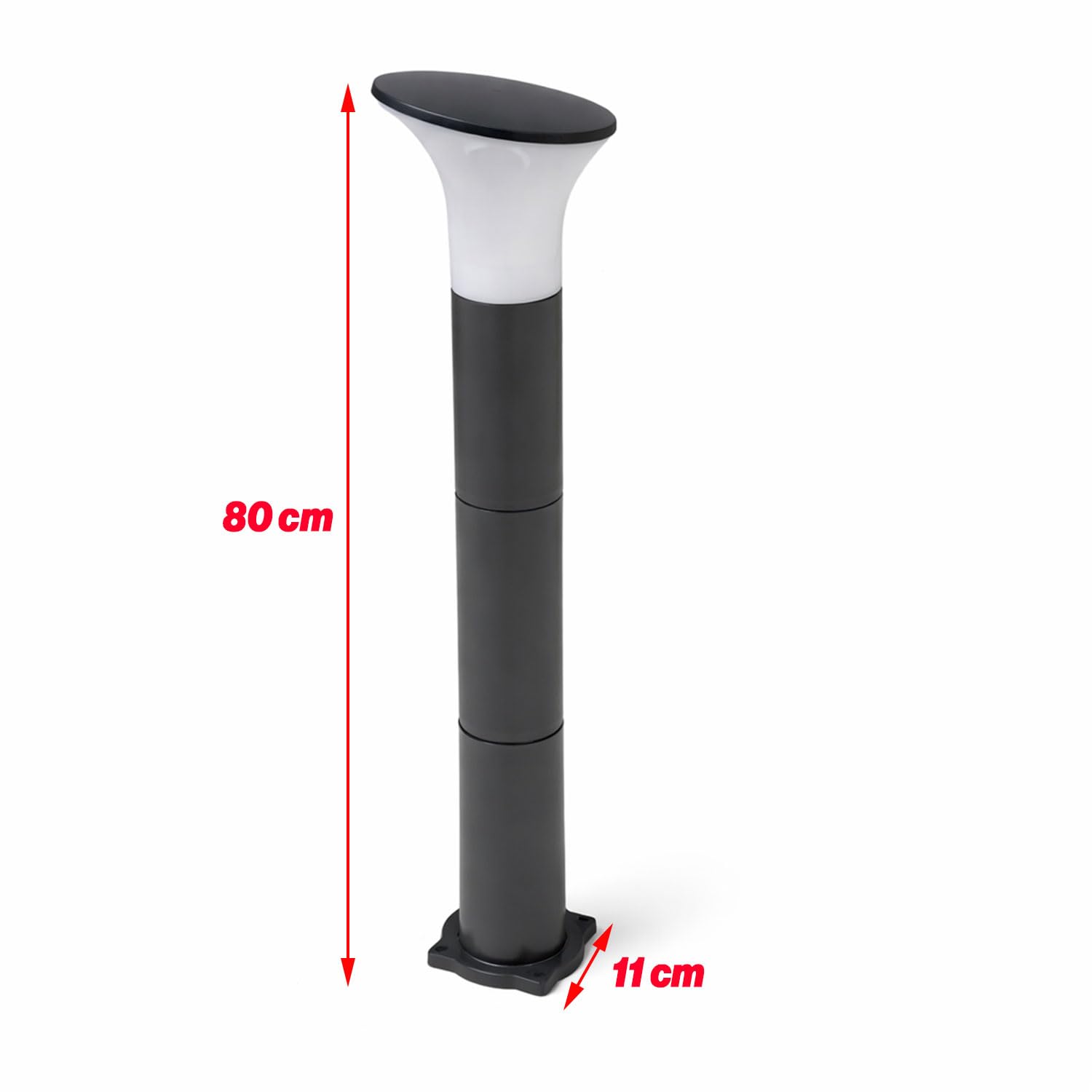 KUĞU Set Üstü Bahçe Duvar Armatürü 80 cm Modern Dış Mekan Aydınlatma Aplik Villa Duvar Lambası
