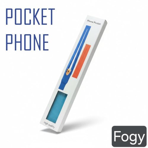 Tüm Telefonlarla Uyumlu 80 cm Phone Pocket Premium Örgü Telefon Askısı | 3D Esnek Tasarım (Lacivert)