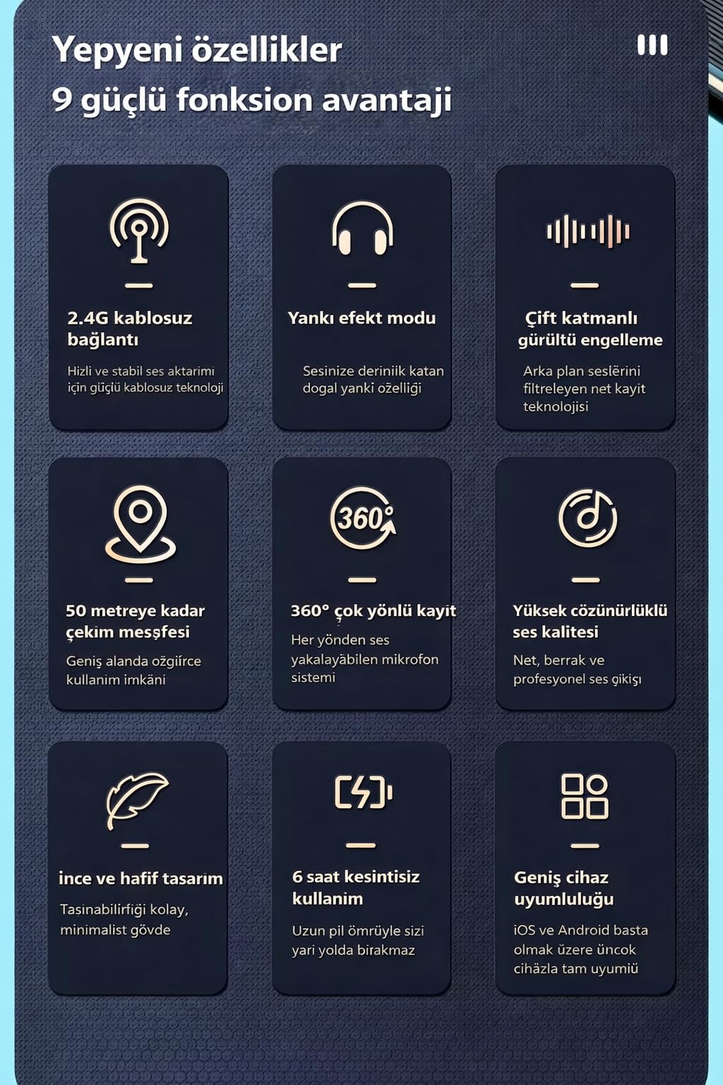 N80 Kablosuz Yaka Mikrofonu 2.4G – Mıknatıslı Klipsli ve Tüylü, Gürültü Azaltmalı, iPhone & Android Uyumlu, Canlı Yayın ve Vlog Mikrofonu