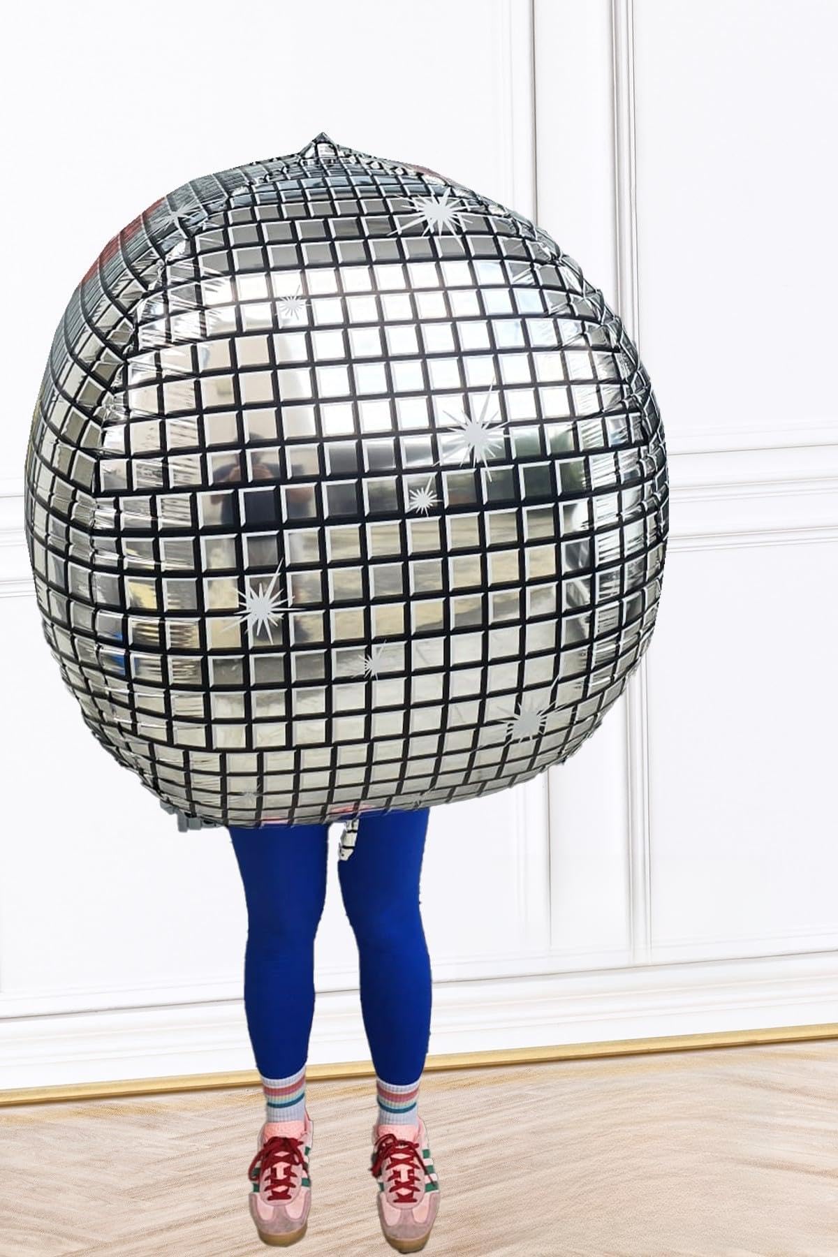Dev Disko Topu Şeklinde Folyo Balon 50inç 125cm