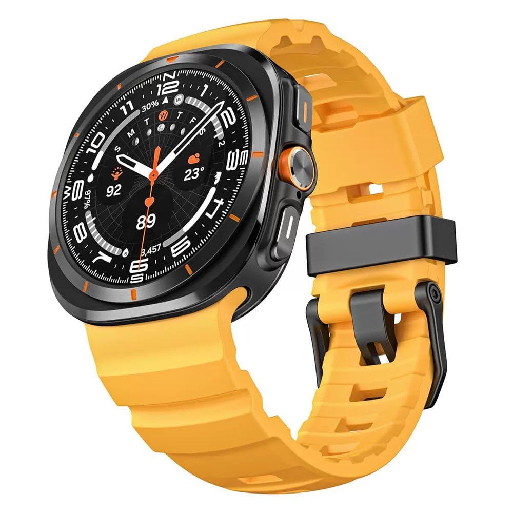 UnDePlus Samsung Galaxy Watch Ultra 47mm ile uyumlu Kordon Oluklu Spor Outdoor Band 143