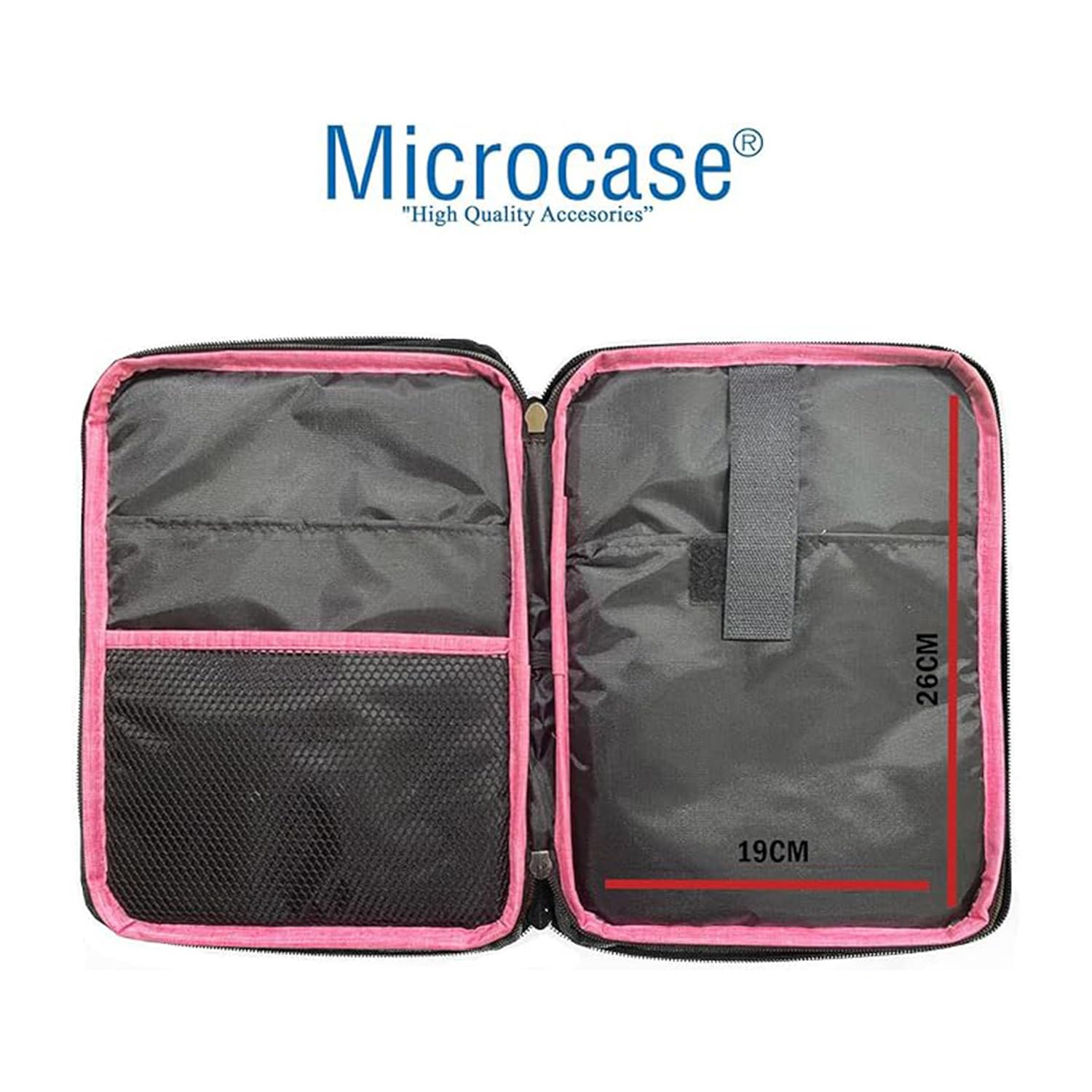 Microcase Samsung Galaxy Tab A11 Plus 11 inch Tablet Uyumlu Tablet Çanta+Türkçe Bluetooth Klavye +Mouse+ Standı - Pembe AL8127