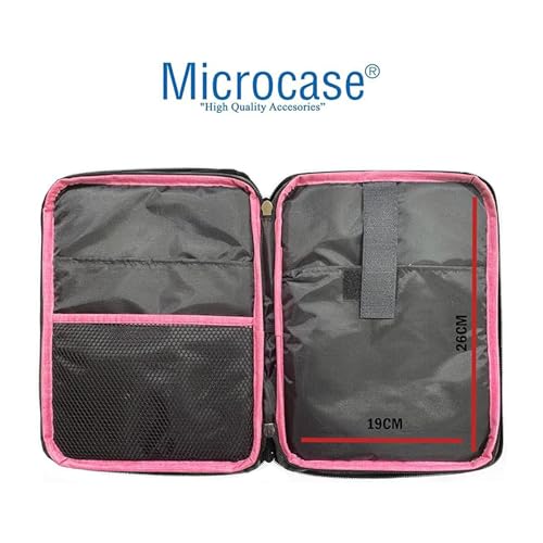 Microcase Samsung Galaxy Tab A11 Plus 11 inch Tablet Uyumlu Tablet Çanta+Türkçe Bluetooth Klavye +Mouse+ Standı - Pembe AL8127