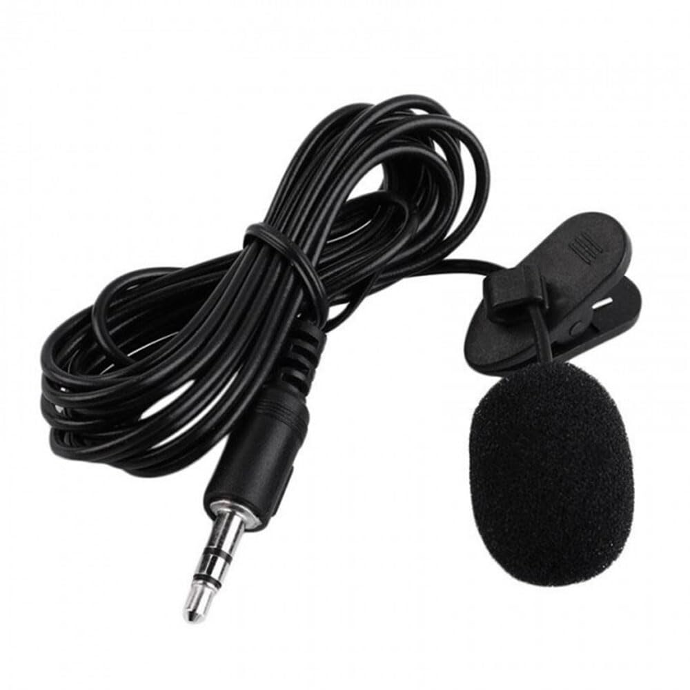 Yaka mikrofonu 3.5mm stereo yaka mikrofonu 3m kablolu mikrofon