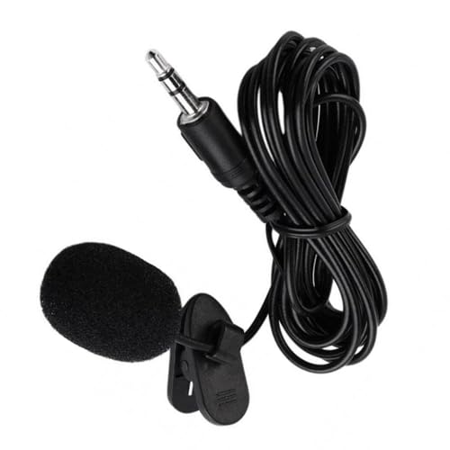 Yaka mikrofonu 3.5mm stereo yaka mikrofonu 3m kablolu mikrofon