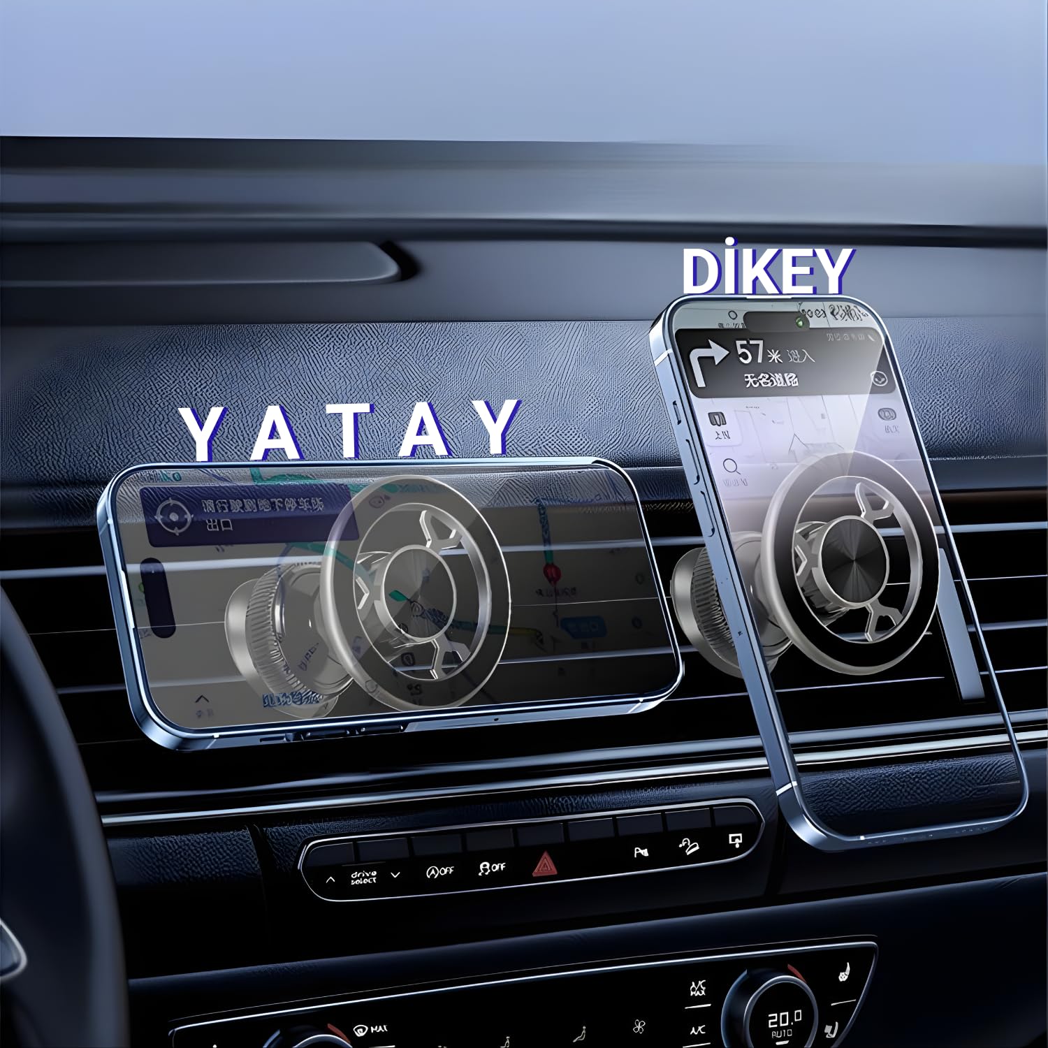 Romofy Manyetik Telefon Tutucu MagSafe İle Uyumlu Havalandırma İçin [Güçlü Mıknatıslar] - Kancalı Cep Telefonu Tutacağı Araba Telefon Tutucu - Izgara Klipsli Oto Tutucu