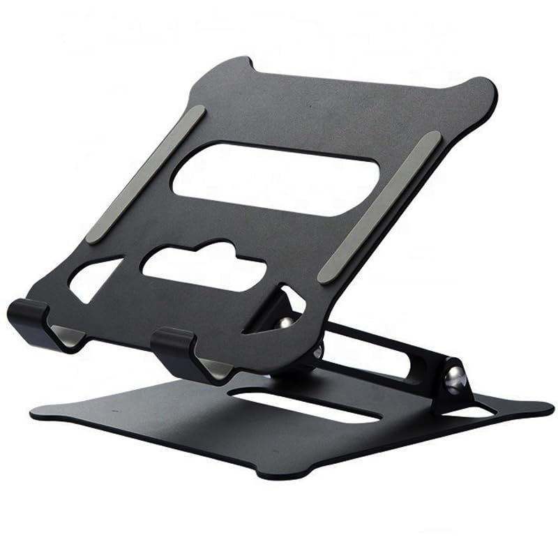 Coverzone Ayarlanabilir Katlanabilir Tablet Standı 370g | Paslanmaz Çelik Tablet Tutucu, Açı Ayarlı, Portatif Masaüstü Tablet Standı, Sadece iPad ile Uyumlu Stant | Z19