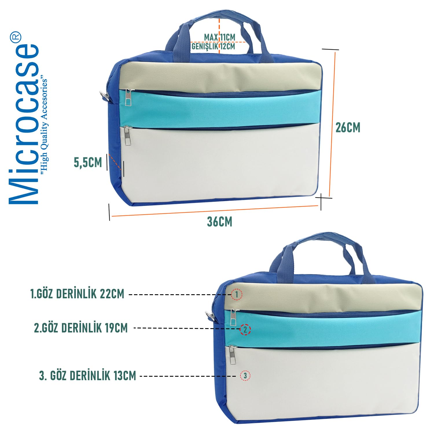 Microcase Samsung Galaxy Tab A11 Plus 11 inch ile uyumlu Tablet Çanta+Bluetooth Klavye+Mouse+Tablet Standı Siyah-AL4840