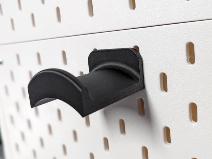 ikea Skadis Kulaklık Askısı – Duvar Paneli Uyumlu Organizer, Dayanıklı Plastik Kulaklık Tutucu, Pratik ve Şık Tasarım-farklı boylarda 6'lı SET Ikea Skadis Headphone Holder