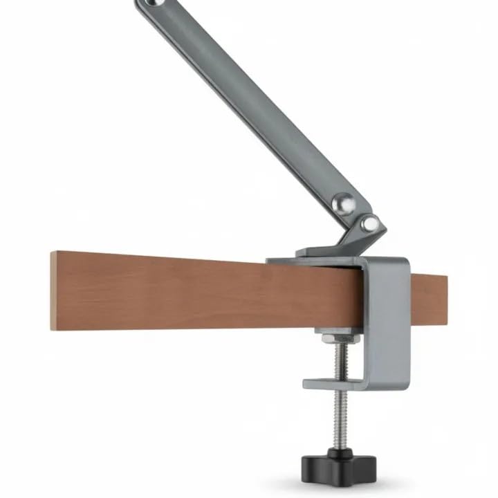 Coverzone Profesyonel Ayarlanabilir Tablet & Telefon Standı, 360° Döner Kantilever Braket, Premium Alüminyum, 4.7-12.9" Cihazlar İçin - Telefon ve Tabletler İçin Masa Montaj Kelepçesi | T01 Flat