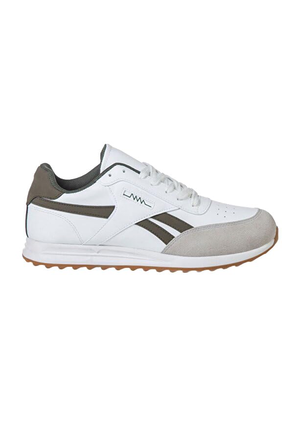 AKKBI Günlük Spor Ayakkabı Sneaker Bağcıklı Unisex Rahat ve Ergonomik Spor Ayakkabı Hava Alan Beyaz Yeşil 40