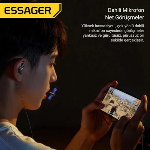 Essager Pro Seri Gaming HiFi Kulaklık – Mikrofonlu, Yüksek Ses Kalitesi, Kristal Ses Sistemli Kulaklık