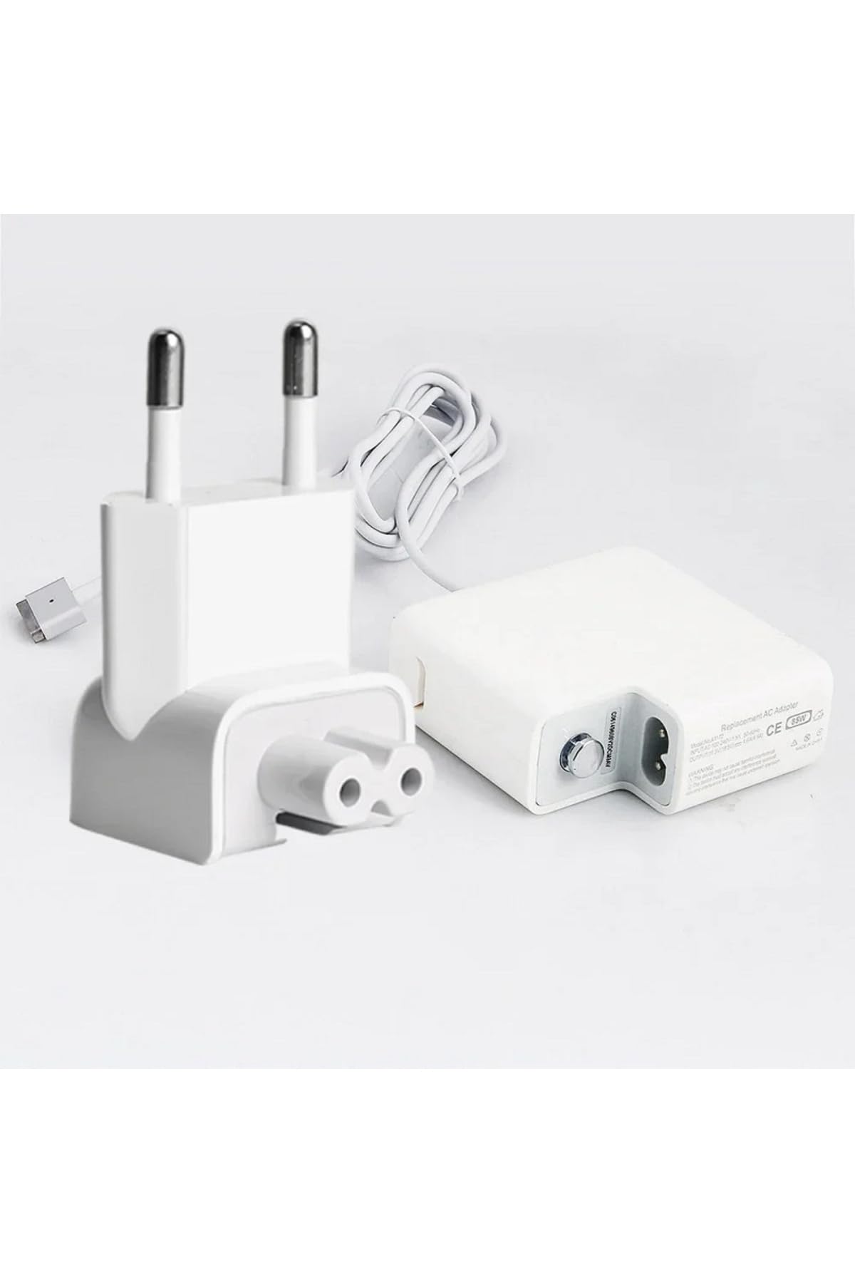 Derwell Apple Macbook Pro Pad Aksesuar Güç Adaptörü Ipad Iphone Şarj Soket Adaptör Çevirici Priz Ucu BEYAZ, DRWLL
