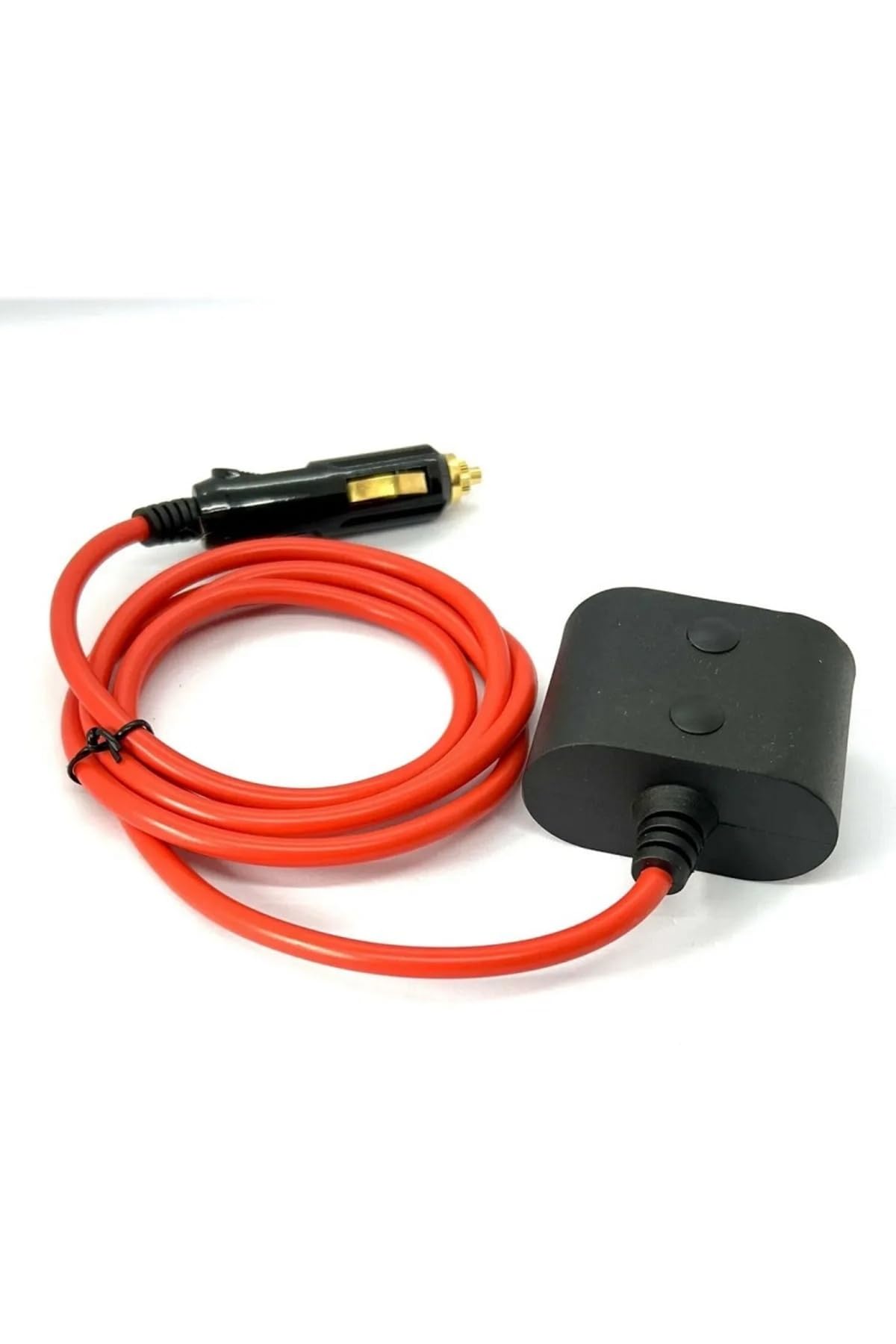 Derwell 1.5 Metre Çakmak Uzatma Kablosu 2li 12v/24v Çakmak Çoklayıcı 2 Port Oto Çakmak Çoğaltıcı Kablo, Drwl2portckmk2