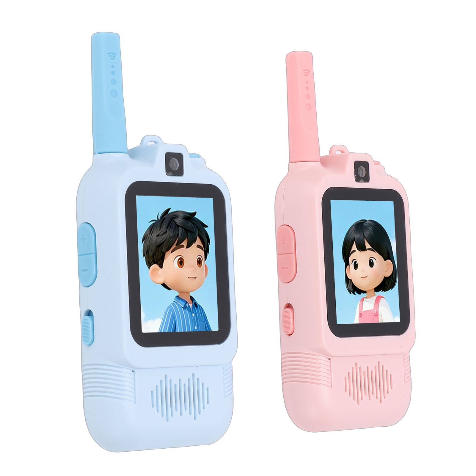 Garsent Çocuklar Için Video Walkie Talkie'ler, Elde Taşınabilir 2 Paket Şarj Edilebilir Görüntülü İn
