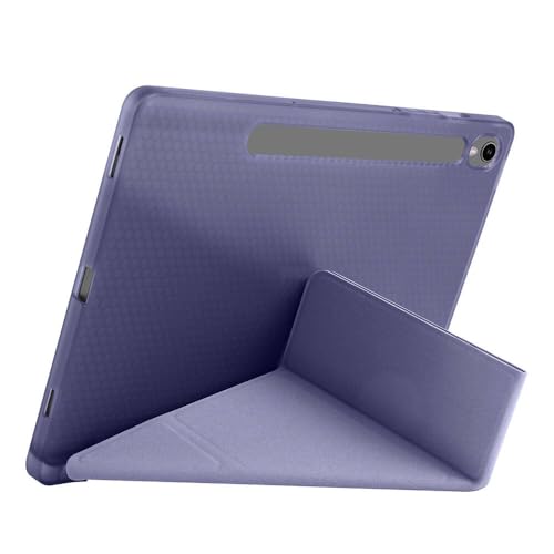 Samsung Galaxy Tab S10 Lite / S10 Fe / S9 Fe 10.9" Uyumlu Tablet Kılıfı – Manyetik Akıllı Kapak, Kalem Bölmeli, Katlanabilir Standlı, Premium Deri Dokulu Koruma (Lavander)