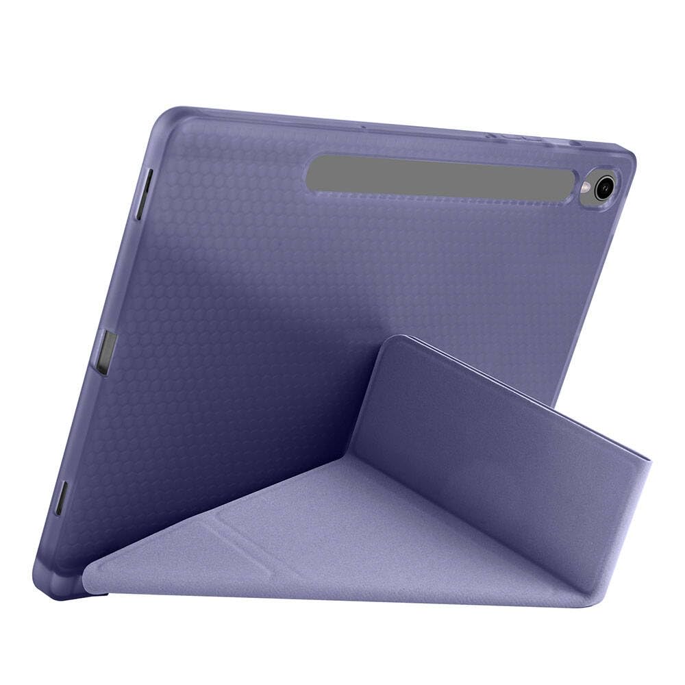Samsung Galaxy Tab S10 Lite / S10 Fe / S9 Fe 10.9" Uyumlu Tablet Kılıfı – Manyetik Akıllı Kapak, Kalem Bölmeli, Katlanabilir Standlı, Premium Deri Dokulu Koruma (Lavander)